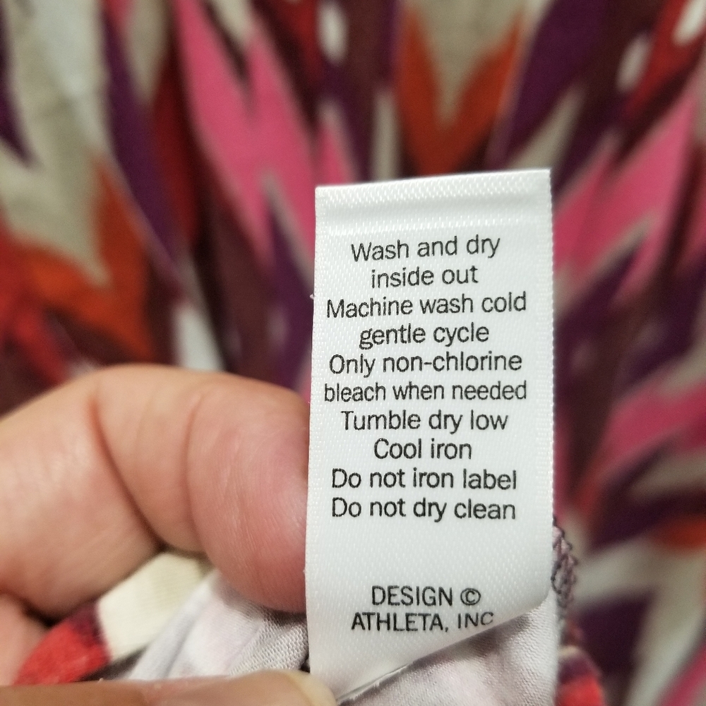 Athleta Sleeveless Dress Size Medium colorful. midi - Picture 6 of 6